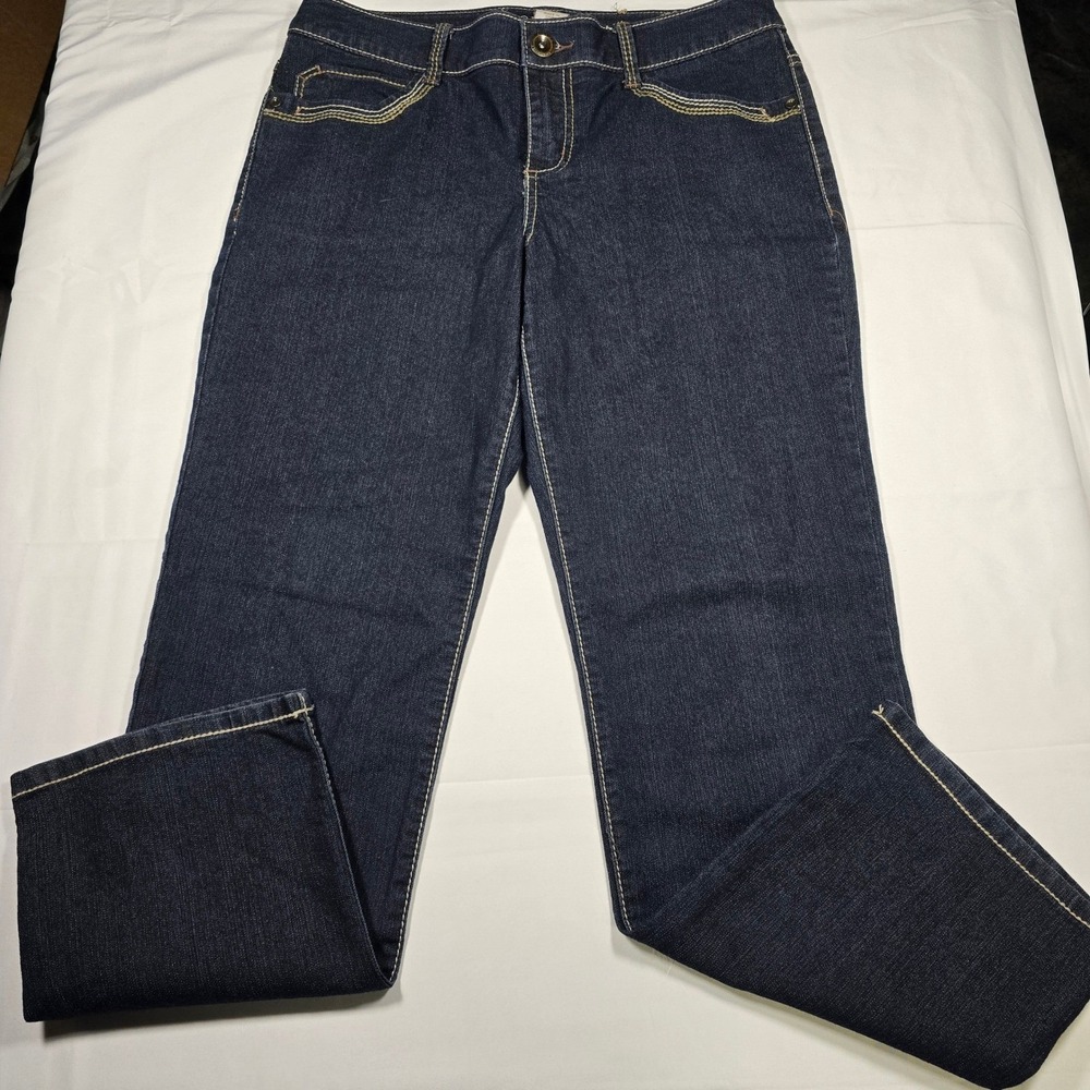 Sonoma Modern Slim Straight Jeans Womens 6 Dark Wash‎ Stretch Denim